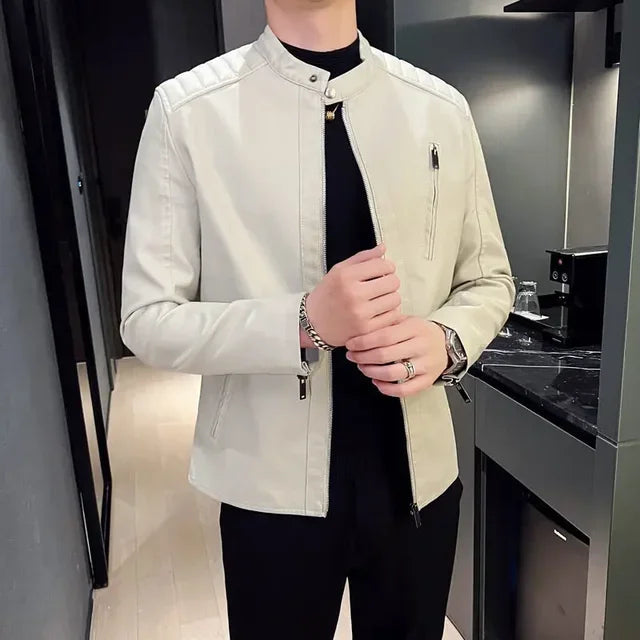 Adrian | Elegancka Skórzana Kurtka