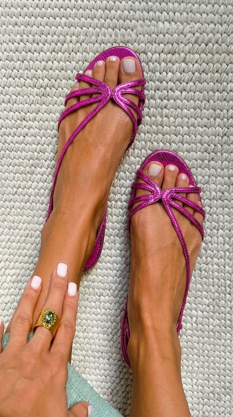 Sandaly Nadia - Srebrny